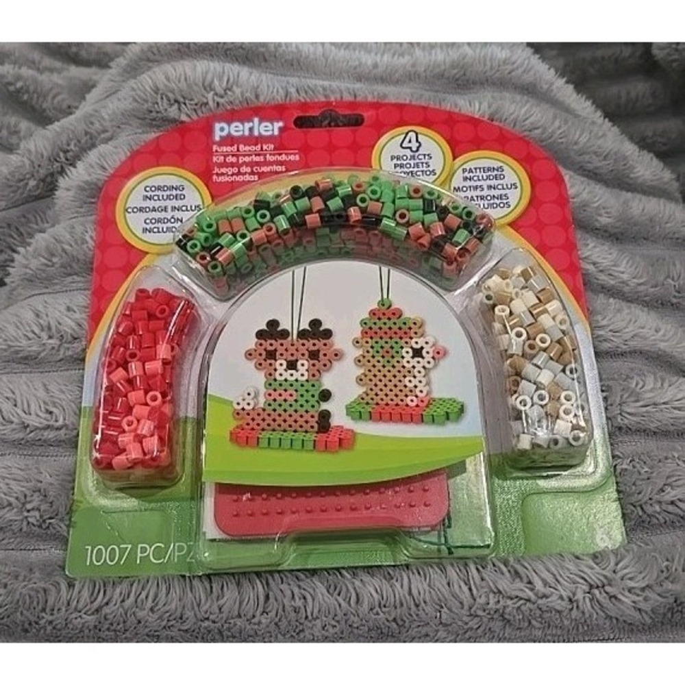 Perler Snowboarding Animals Fused Bead Kit 1007pc Craft Set 80-72697 Ages 6+ New